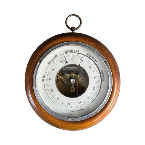 Vintage aneroid barometer b - aneroid, j.b